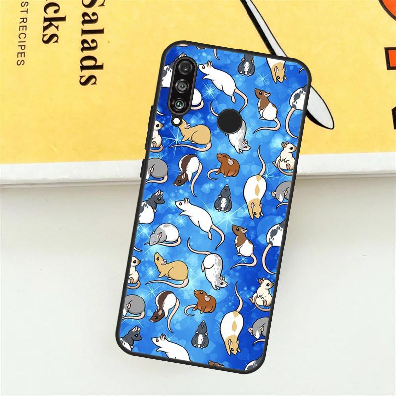 Mouse Rat For Huawei Nova 3i 7i 8i 11i Y60 Y70 Y90 Y61 Y91 Nova 11 9 10 SE P30 Pro P20 P40 Lite Case