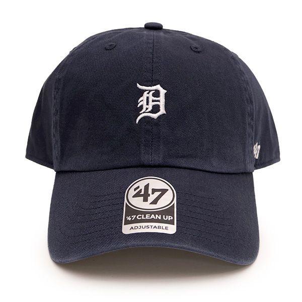 Used '47 [Forty Seven] Hat Cap Cleanup Base Runner Detroit Tigers Navy Wash Unisex