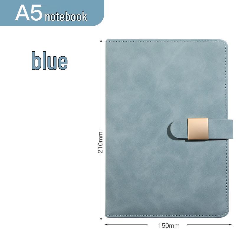 A5 Buckle Notebook Gift Set with Logo - Business, Teacher, or Work Diary