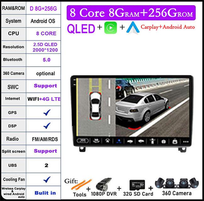 Android14 For Peugeot 407 1 2004 - 2011 Auto Car Stereo Radio Video Multimedia Player Monitor Navigation GPS Autoradio Head Unit