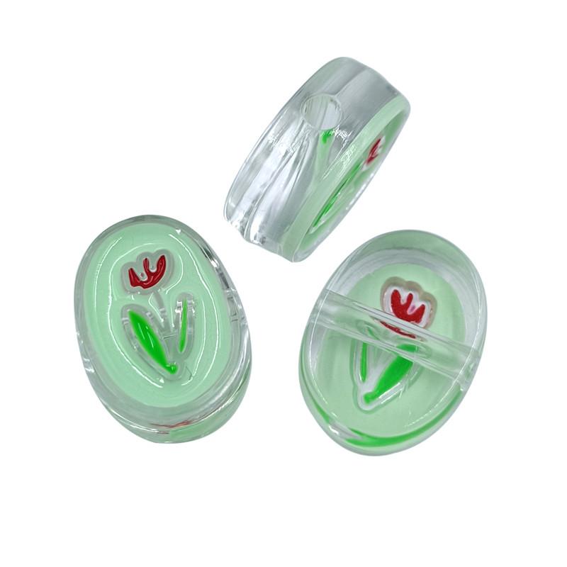 Kreativ für Schmuckherstellung 3 Stück Blume Hundeform Acrylperlen Anhänger Halskette Armband Großhandel DIY Fundstücke