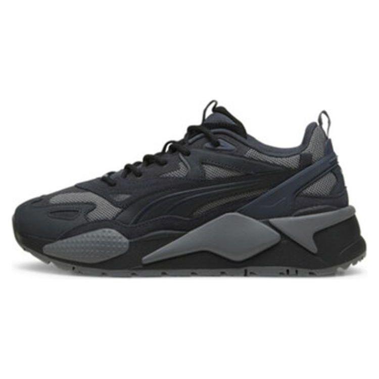 Puma Rs-X Mesh Leather Fabric Cow Split Leather Synthetic Leather Tpu Trendy Comfortable Low-Top Dad Sneakers Unisex sneakers Black 390776-21