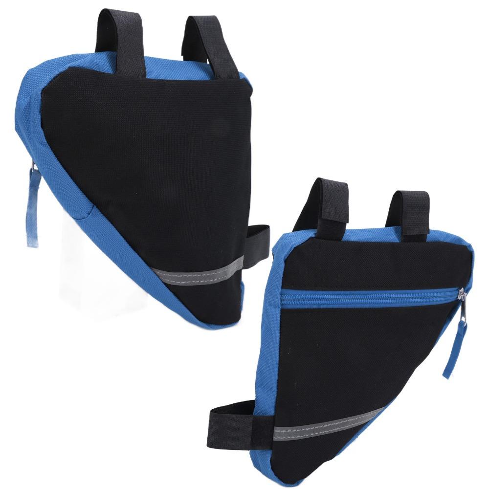Quick Installation Bike Bag 600D Nylon Fabric Triangle Bicycle Bag  Folding Bike Use