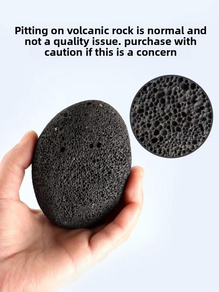 Volcano Stone Foot File Black Elliptical Callus Remover For Pedicure And Foot Care