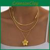 Fashion Creative Color Diamond Sunflower Necklace For Women With Multilayer Chain Style