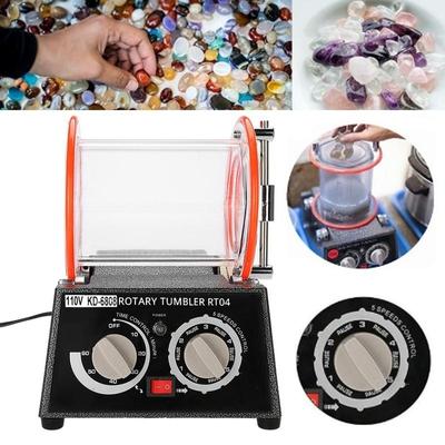 3KG Capacity Drum Tumbler Rotary Tumbler Finishing Machine Jewelry Polisher Finisher Machine + Polishing Bead  230*180*100mm