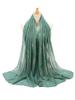 New  Summer Elegant Women Silk Scarf Beach Wrap Shawl Sparkly Gold Print Sunscreen Bandana Hijab Mujer Scarve Pareo Foulard