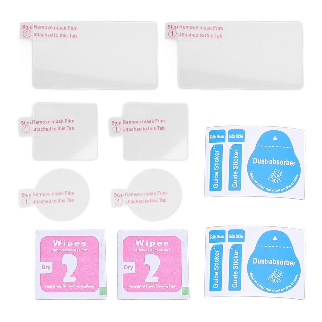 2 Set Vlog Camera Screen Lens Protector Camcorder Front Rear Lens Screen Film for Action 5pro with