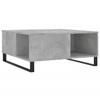 VidaXL Table basse gris béton 80x80x36,5 cm bois d'ingénierie 830792