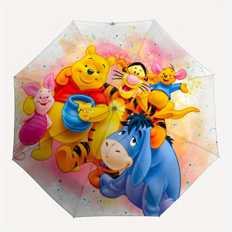 

1pc Winnie-the-Pooh Automatic Folding Umbrella, 8-Rib Portable & Foldable Design, Highqualityy0722067