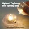 2pcs Doll House Accessory Lighting Lamp with Simple Design and Gentle Glowing Light for Kids Safe Creative Playtimes Fun