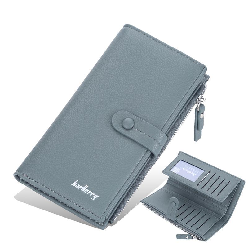 Baellerry Women Fashion Design Card Holder Wallets Casual PU Leather Purse Hasp Zip Coin Purses Wallet