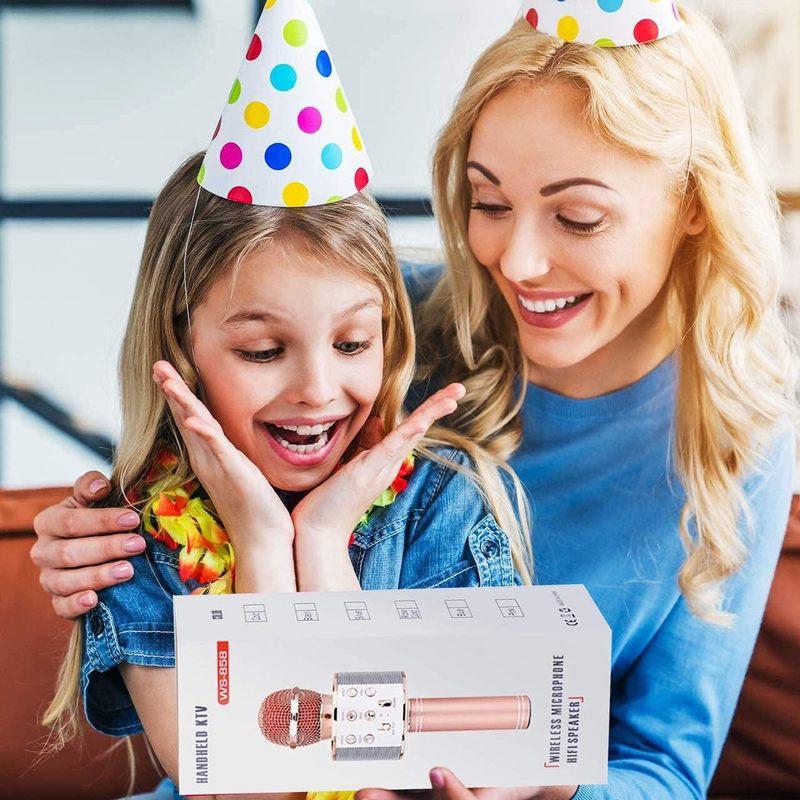 Kids Karaoke Microphone for Girl Toys,Christmas Birthday Gifts Ideas for 3 4 5 6 7 8 9 10 Year Old Girls