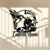 Custom Metal Hummingbird Sign - Metal Garden Sign & Mother's Day Gift, Hummingbird Welcome Sign with Metal Bird Art for Gardeners, Decorative Sign