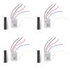 5-1pc One Way ON/OFF 220V Wireless Remote Control Switch for Lamp Light Smart Home Remote Control Switch Receiver Transmitter