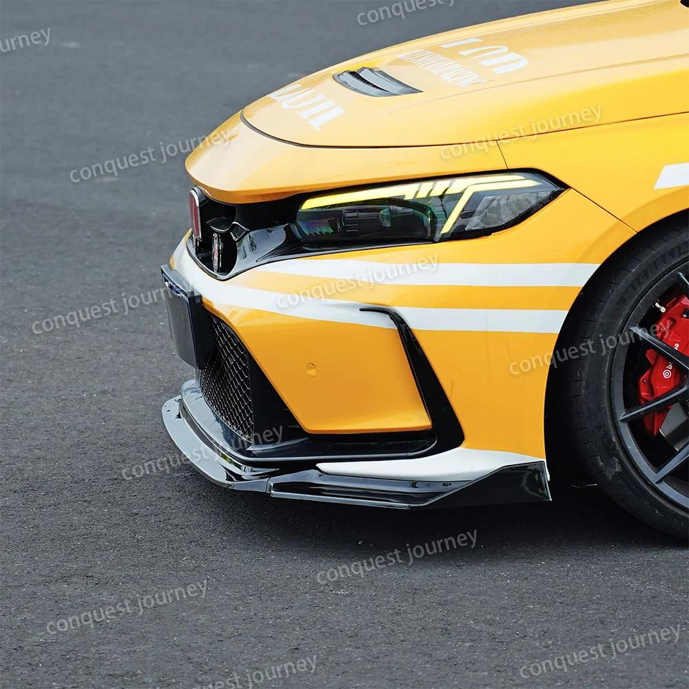For Honda Civic FL5 2022+ Front LIp Splitters Civic Type R ABS Carbon Fiber Front Lip Car Body Kit Honda Accessories akz256