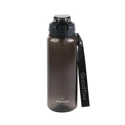GRANDTIES Tritan Sports Water Bottle, 800ml, with a Removable Silicone Straw, Tritan Resin, Leak-proof Even Upside Down, One-push Closure, and a