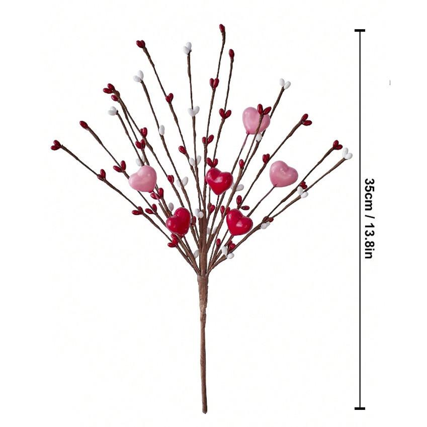 

Искусственный цветок День святого Валентина Одиночный Праздничная атмосфера Украшения Рождественские черенки Украшения гостиной Реквизит для съемки розовый