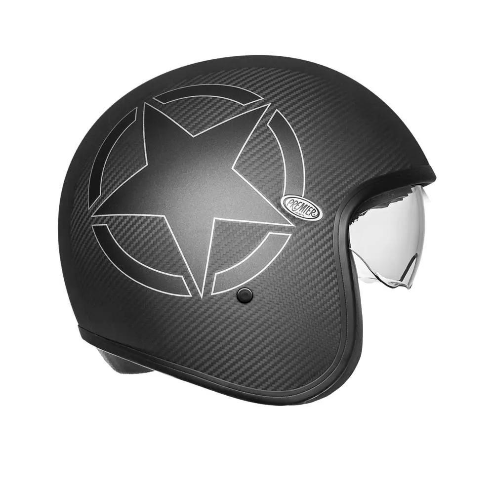 Premier Helmets Open Face Helmet 23 Vintage Star Carbon BM 22.06