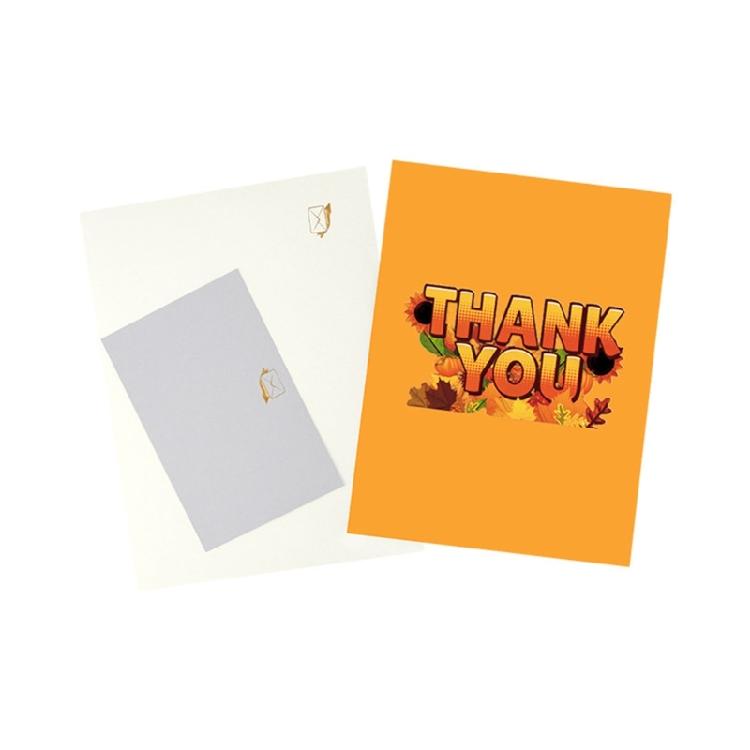 Popup Thanksgiving Card with Envelope Fall Harvest Artwork Paper Invitation Card For Autumn Celebration Family Gifts