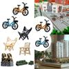 1/64 Miniature Scenes Mini Figurine Scenery Collectibles Trains Architectural DIY Projects Photo Prop Sand Table Dioramas