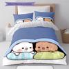Bubu Dudu Pattern Bedding,Quilt Set Quilt Cover Pillowcase Home Birthday Gift (1 * Duvet Cover + 2 * Pillowcase, Without Core)