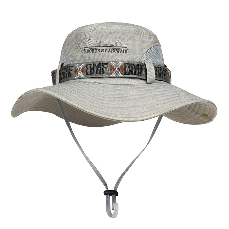 Unisex Summer Wide Brim Waterproof And Quick-Drying Panama Caps Outdoor Visor Bucket Hats Mesh Breathable Sun Protection Hat
