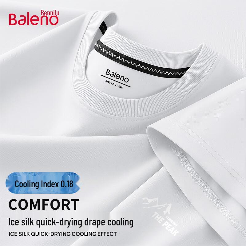 Baleno Men s Ice Feel Cotton Loose Fit Short Sleeve T-Shirt 4XL