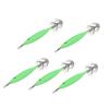 5Pcs 8cm Fishing Lure with Hook Cuttlefish Jig Wood Shrimp Bait for Outdoor Saltwater Freshwater