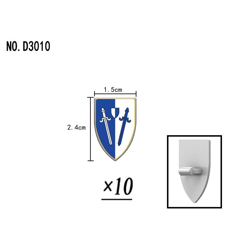 Military Building Blocks Medieval Solider Knights Equipments Mount War-Horse Wolf Flag Vests Shields Fiery Dragon Mini Brick Toy