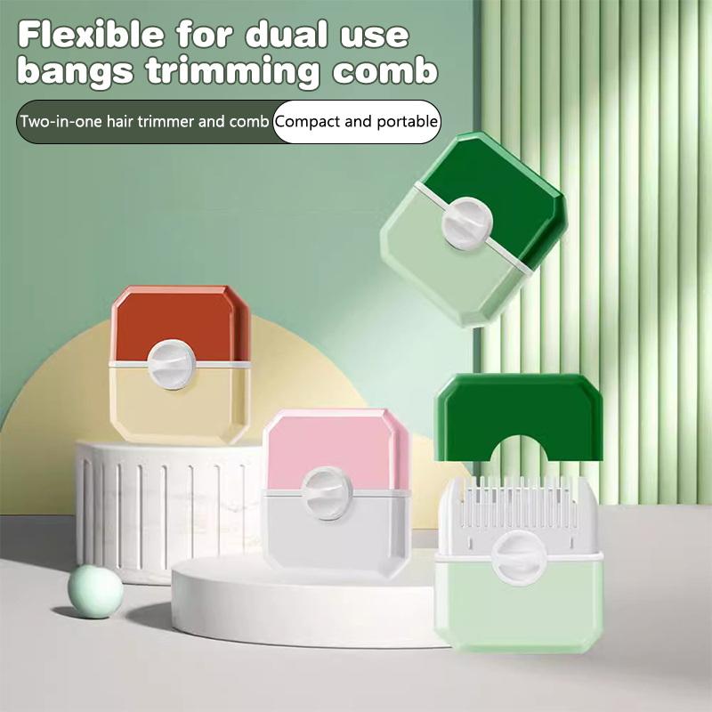 2-in-1 Babyschnitt- und Frisierkamm – Manueller, tragbarer Trimmer für Pony und Spliss, für Kinder entwickelt