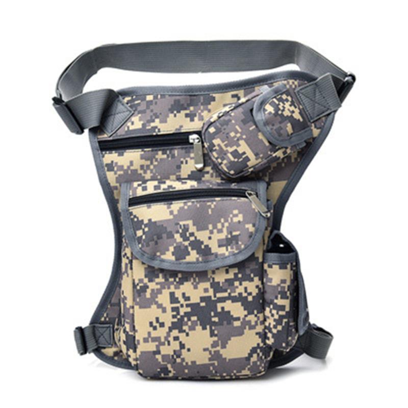 Herren Taktische Drop-Leg-Tasche Multifunktionale Hüfttasche Verstellbarer Oberschenkelgurt Wandern Sport Radfahren Wasserdichte Nylon Campingtasche