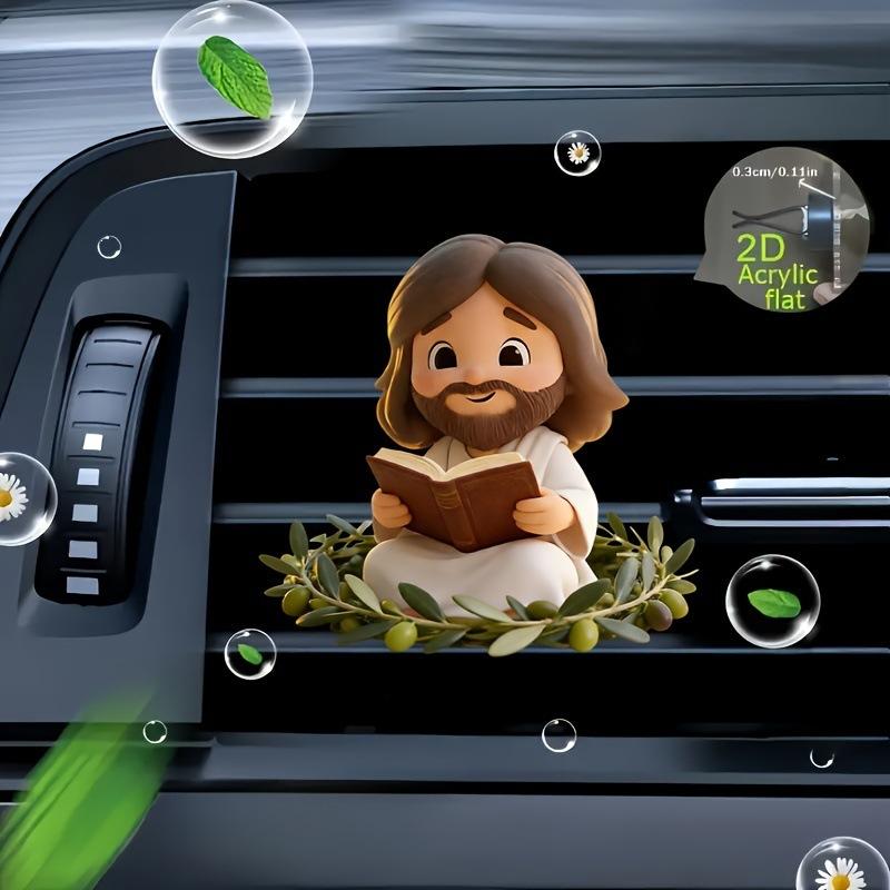 Cute Cartoon 2D Acrylic Car Air Vent Clips Religious Auto Air Freshener Clips For Car Interior Decoration