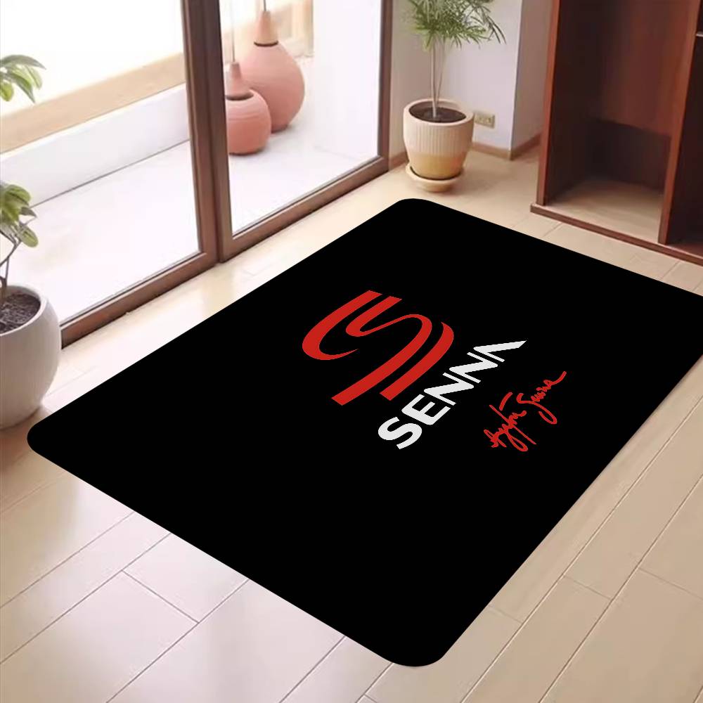 A-Ayrton S-Senna logo Door Mat Washable Non-Slip Living Room Sofa Chairs Area Mat Kitchen Doormat Area Rug