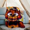 Five Nights At Freddy's Theme Printed Blanket - Perfect for Couch, Bed, Travel & Outdoor Use | Machine Washable, Cozy & Durable.