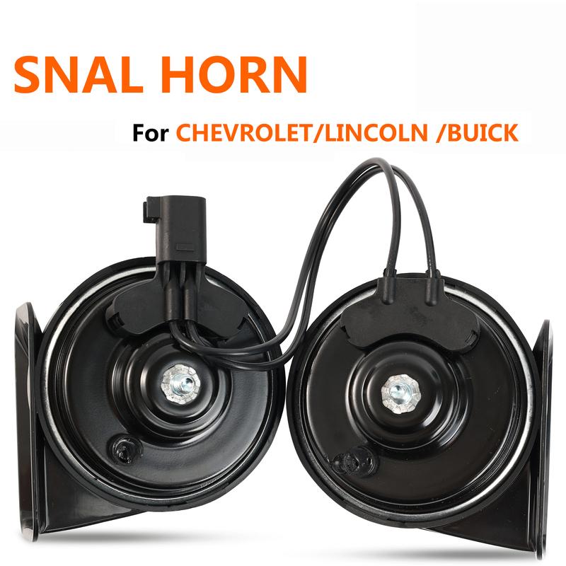 x2 410/510Hz High Low Pitch Snail Horn Loud For Chevrolet Captiva Malibu Cruze Spark Lincoln Navigator Buick Encore LaCrosse