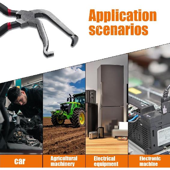 2 Pcs Electrical Disconnect Pliers 37960 37980 Automotive Electrical Connector Disconnect Pliers,Fuel Line Petrol Clip Pipe Pliers for Push Tab Style