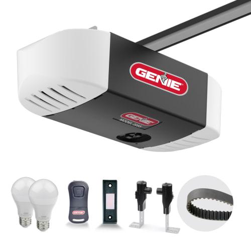 Genie 2055-LED Stealth 500 Essentials, LED Bulbs Included, Ultra-Quiet Belt Drive Garage Door Opener
