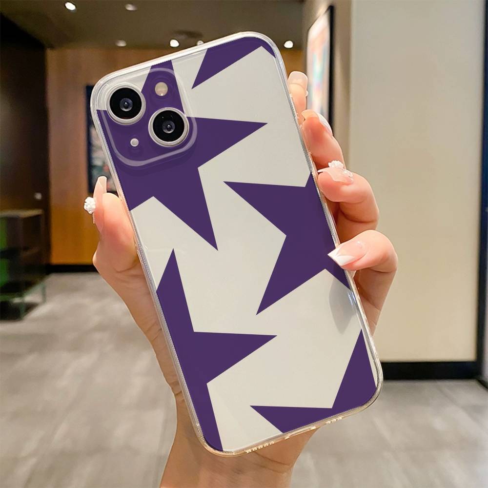 Fashion Vintage Large Stars Phone Case For iPhone 17 16e 16 15 14 13 12 11mini Pro Max X XR XSMAX 8 7 Air Plus Soft Cover