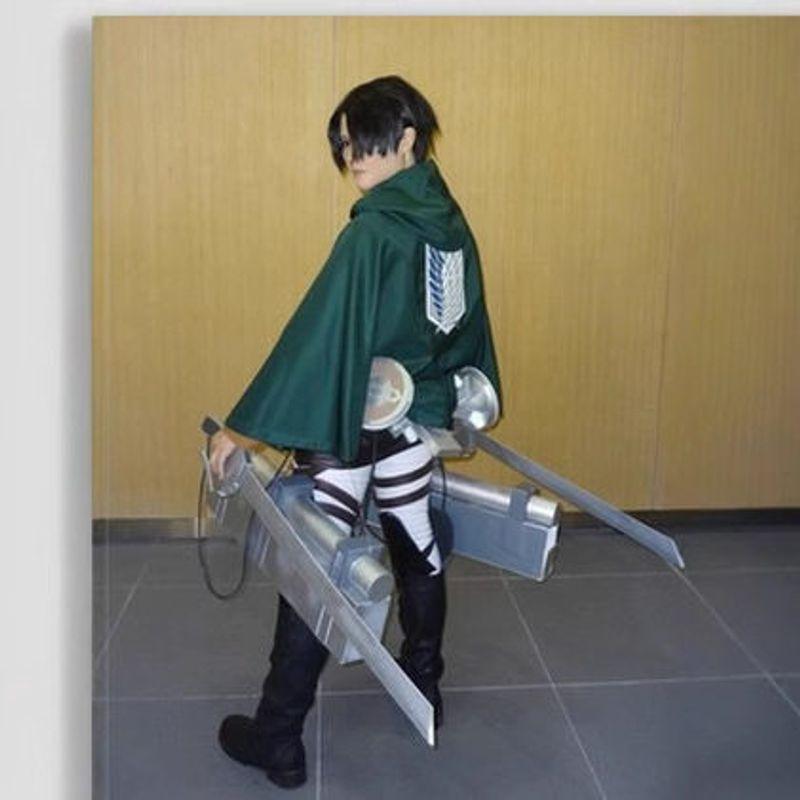 Halloween Attack on Titan Survey Corps Freedom Wing Commander Cloak Cape Cosplay Anime Costume