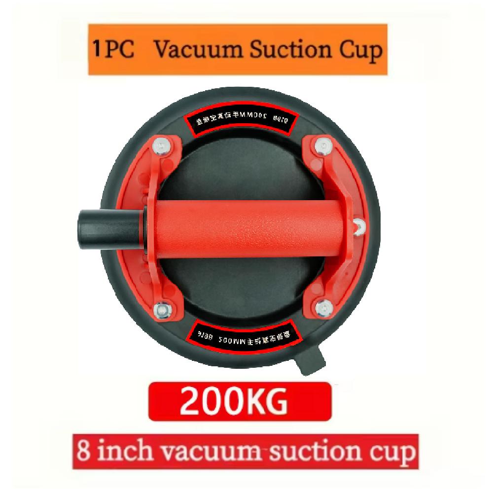 2025 New industrial suction cup with 200KG load capacity, 8-inch rubber bottom and plastic handle for handling large glass