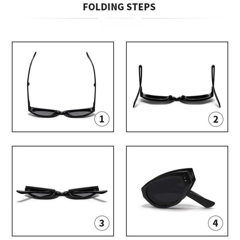 Foldable Sun Glasses Fashion Lightweight Sunscreen Glasses Sunglasses for Women