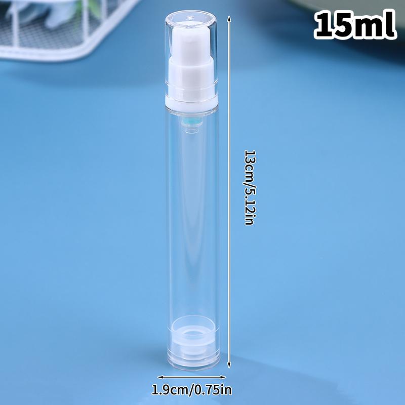 5/10/15ml Tragbare Vakuum-Pressflasche – Nachfüllbarer Mini-Sprühzerstäuber für Flüssigkeiten, Lotion, Make-up, Kosmetika und Parfüm