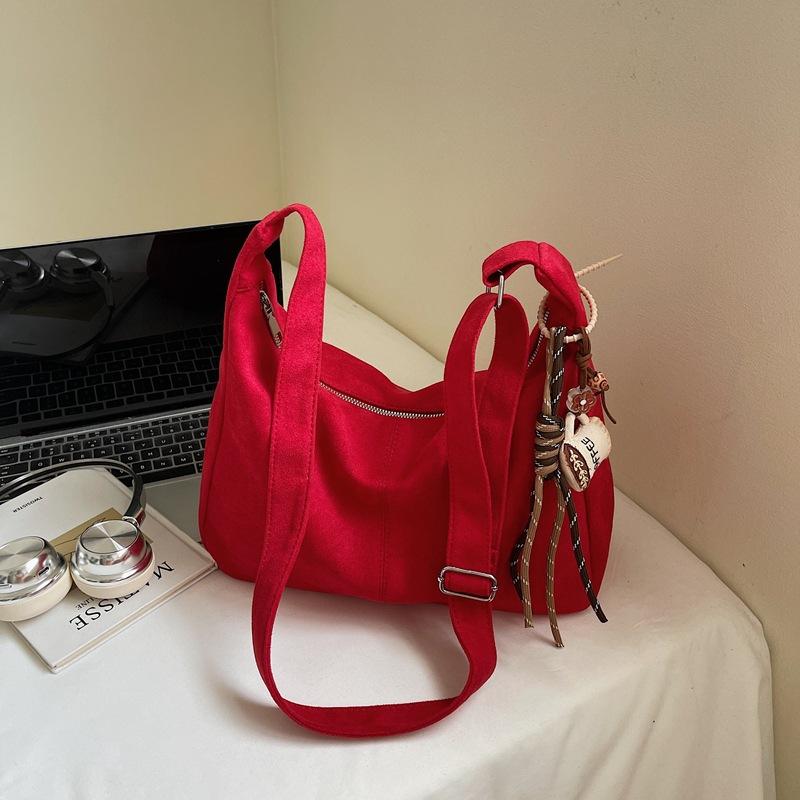 Retro Einfache und Modische Tragetasche mit Großer Kapazität Nische Lässige Einzelschultertasche Umhängetasche