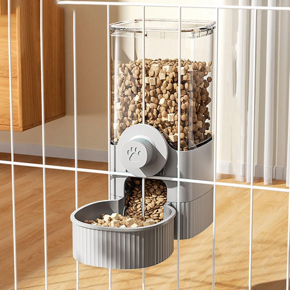 Transparent Cage Feeder Large Capacity Cat Water Bottle  for Pet Cage