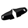 BMW X3-X6 Rearview Mirror Cover, Carbon Fiber Pattern, Gloss Black.