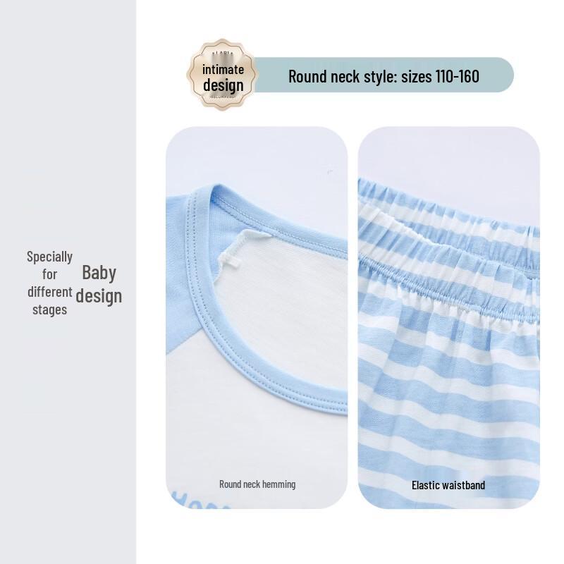 Labi Kids' Pure Cotton Summer Homewear Set