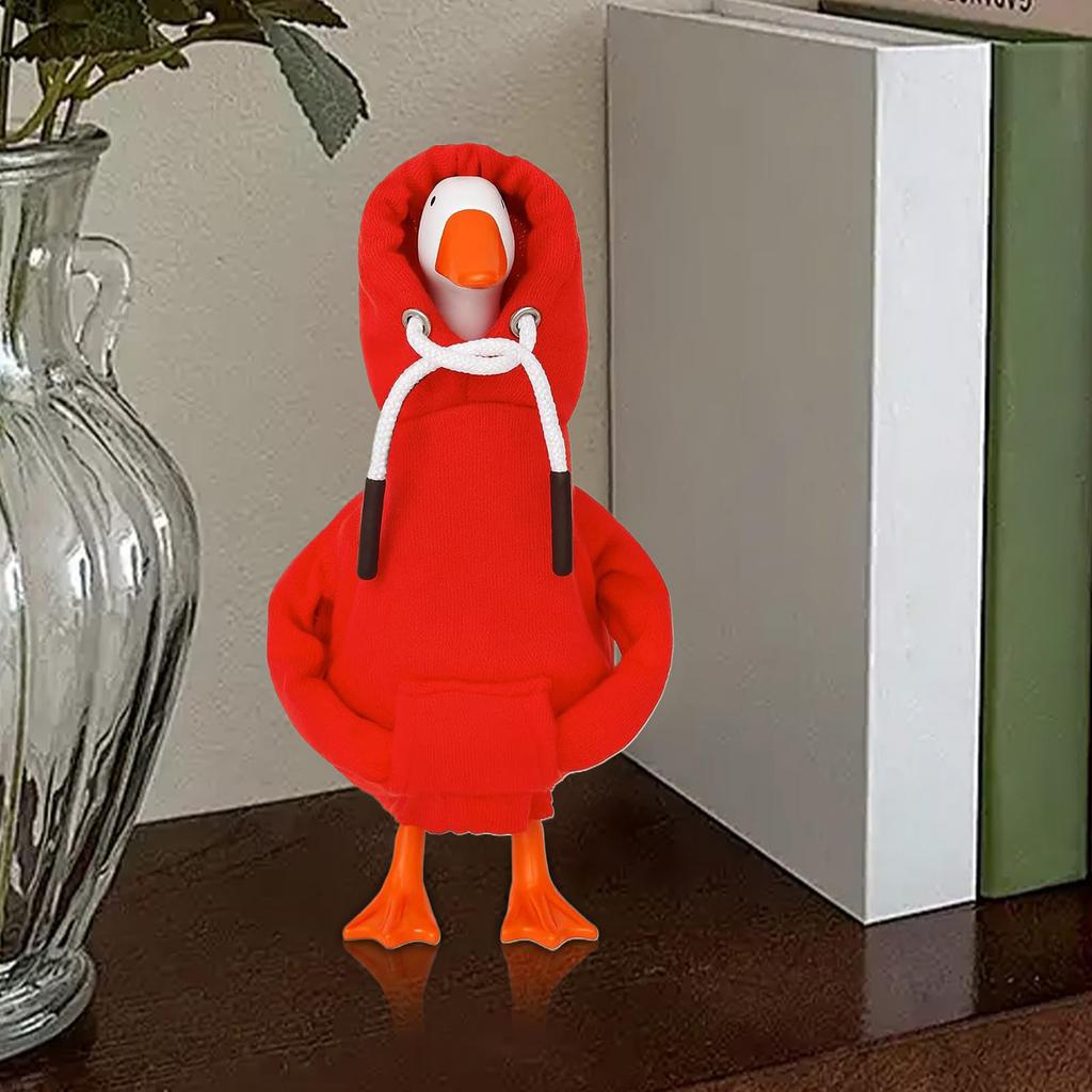 Desk Geese Costume - Hoodies Tabletop Animal Outfit Decor | 7 Inch Geese Statue Clothes Costume Decoration For Porch Tabletop Outdoor Party Holiday