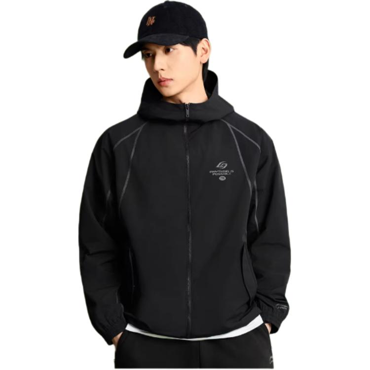 Li Ning Sports Lifestyle Series Hooded Logo Windbreaker Men outerwear AFDW779-1