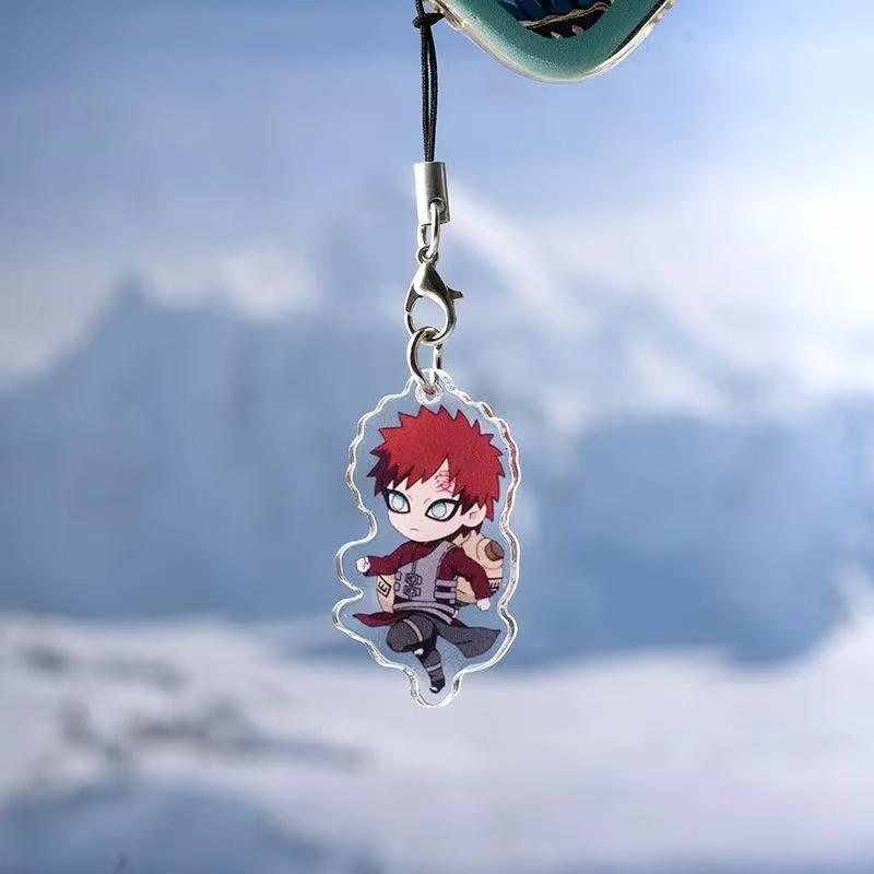 Anime Naruto Acrylic Keychain Accessaries Uzumaki Naruto Cartoon Keyring
